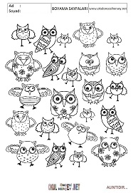 Doodle boyama sayfaları